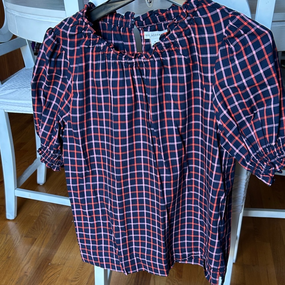 Plaid Shirt - Red and Blue - Picture 7 of 8